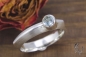 Preview: Ring SIlber mit seitlichem Blautopas